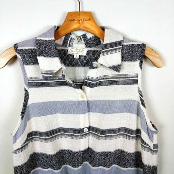 Mud Pie Striped Savannah sleeveless Dress - Picture 6 of 8